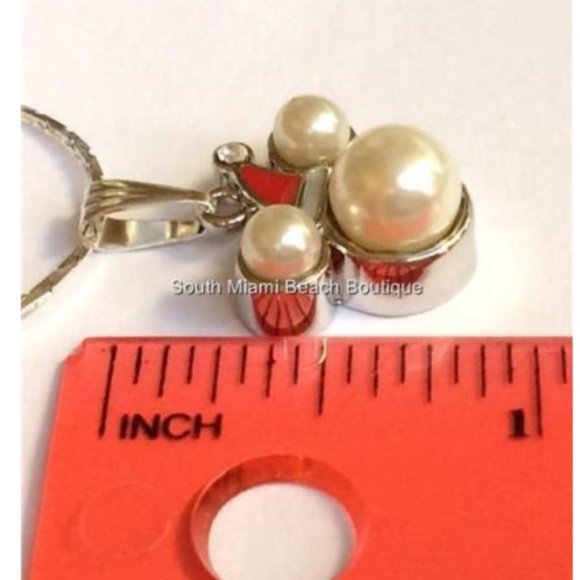 SOLD! Mickey Mouse Ears Christmas Necklace Disney - Picture 7 of 8